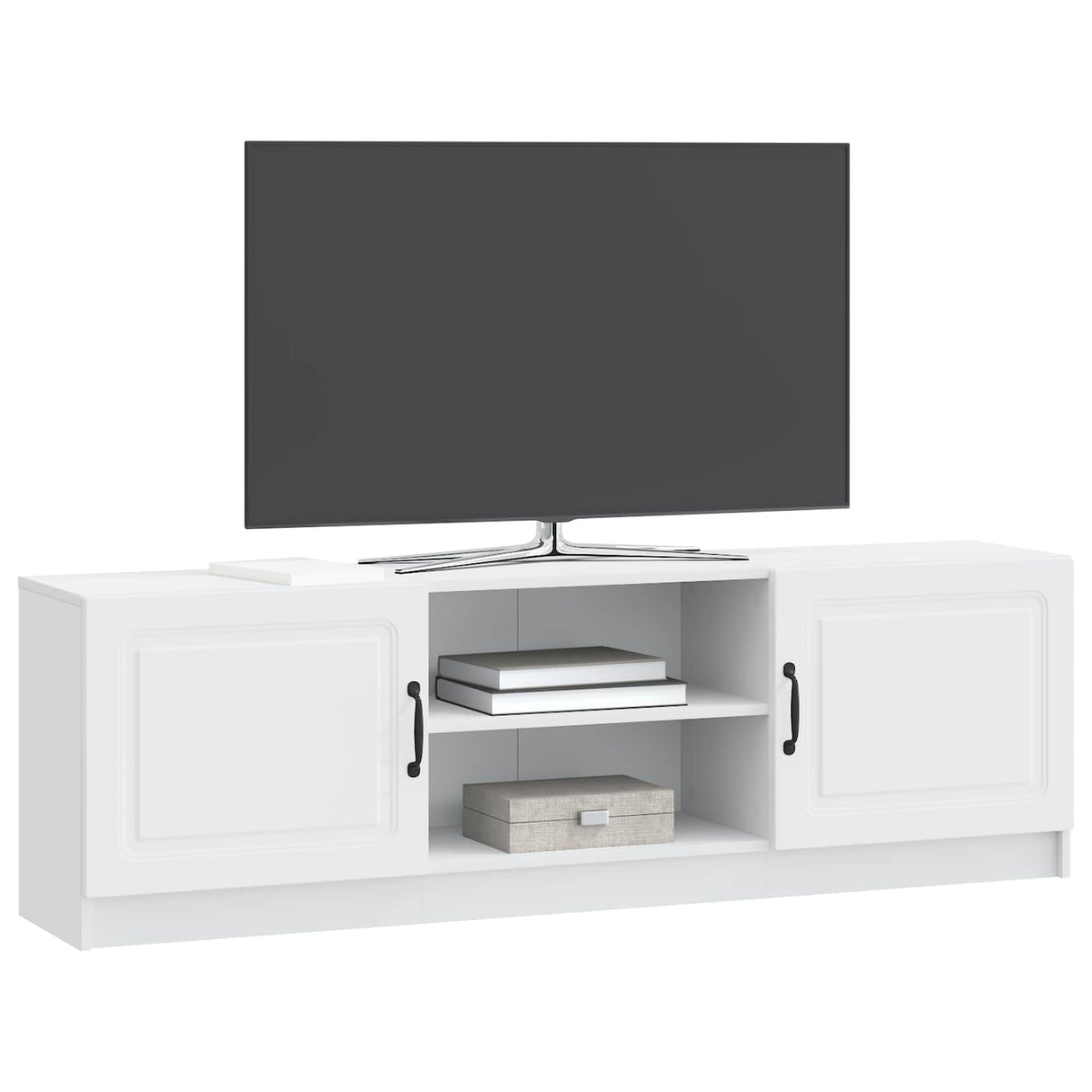 TV Cabinet White 150 x 31 x 47 cm Engineered Wood
