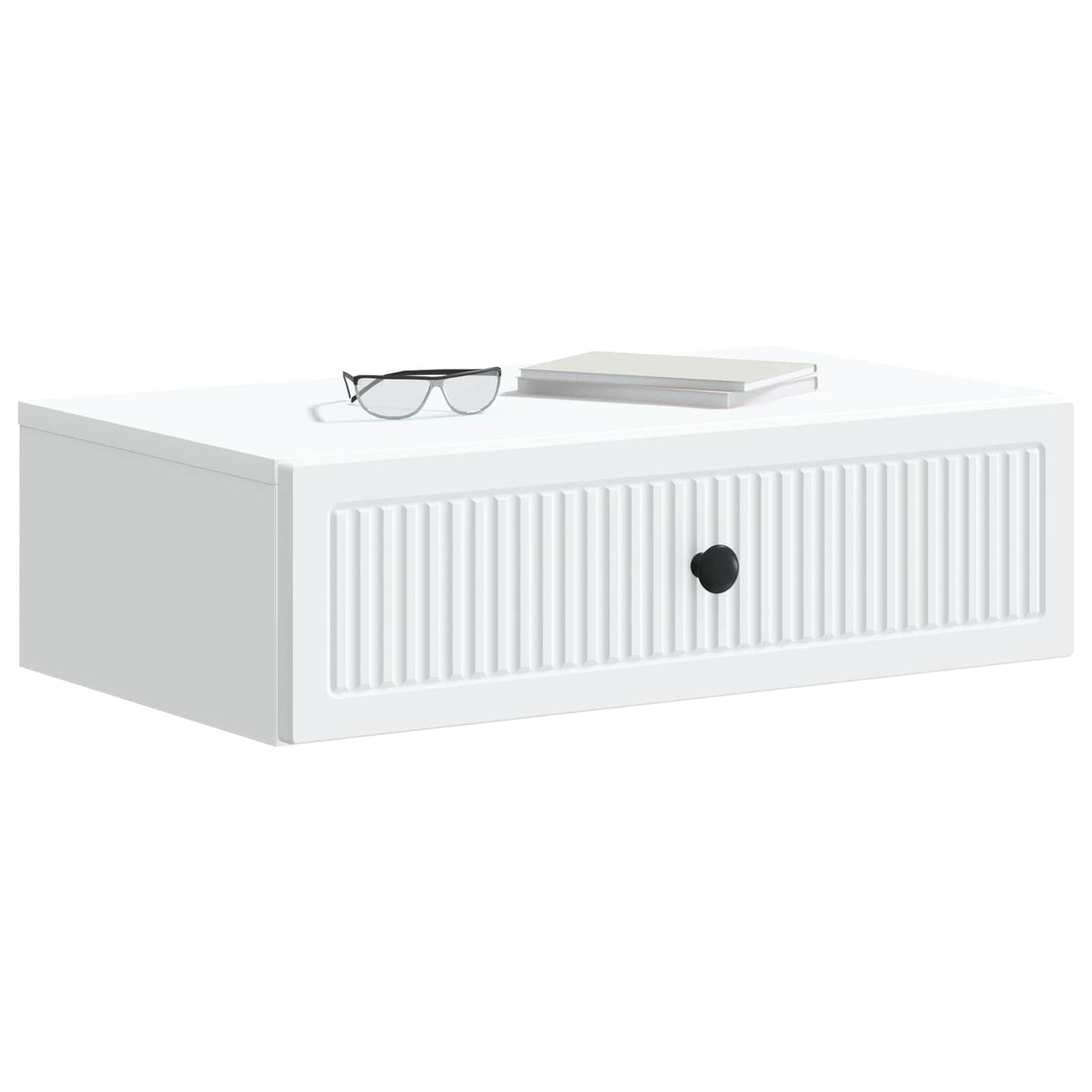 Wall-Mounted Side Table White 59 x 34.5 x 17 cm Engineered Wood