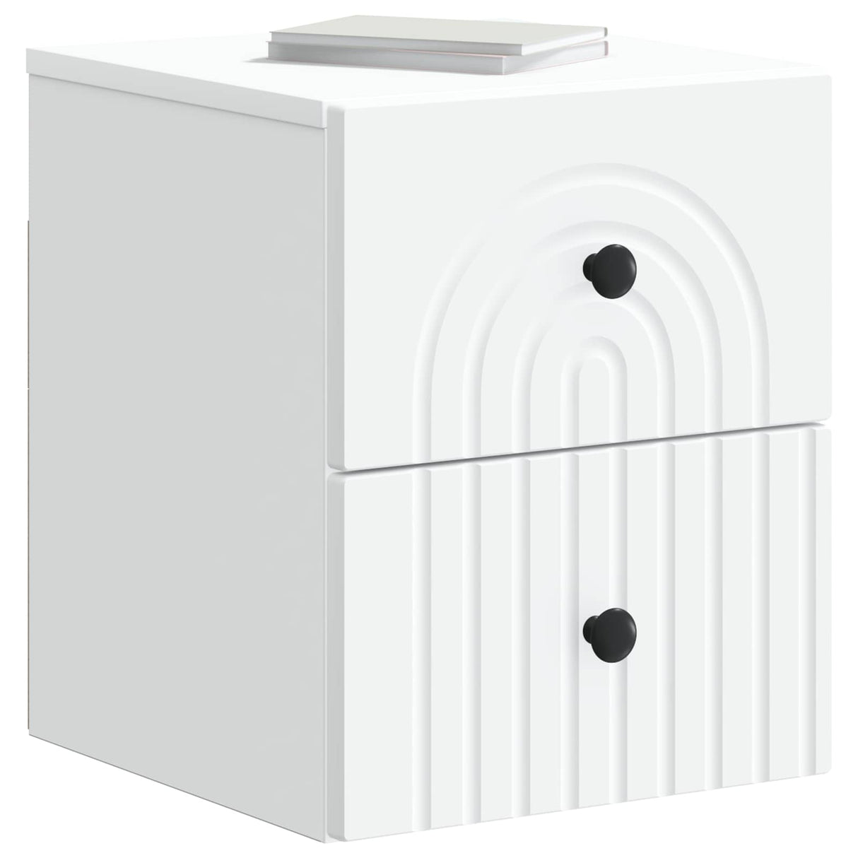 Wall-Mounted Bedside Cabinet White 33 x 34.5 x 40 cm