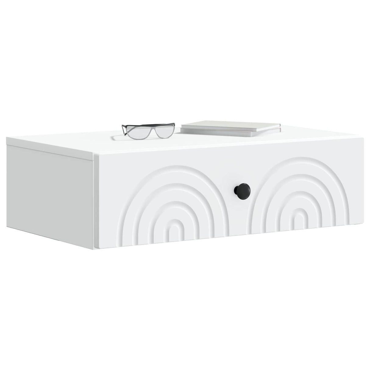 Wall-Mounted Side Table White 59 x 34.5 x 17 cm Engineered Wood
