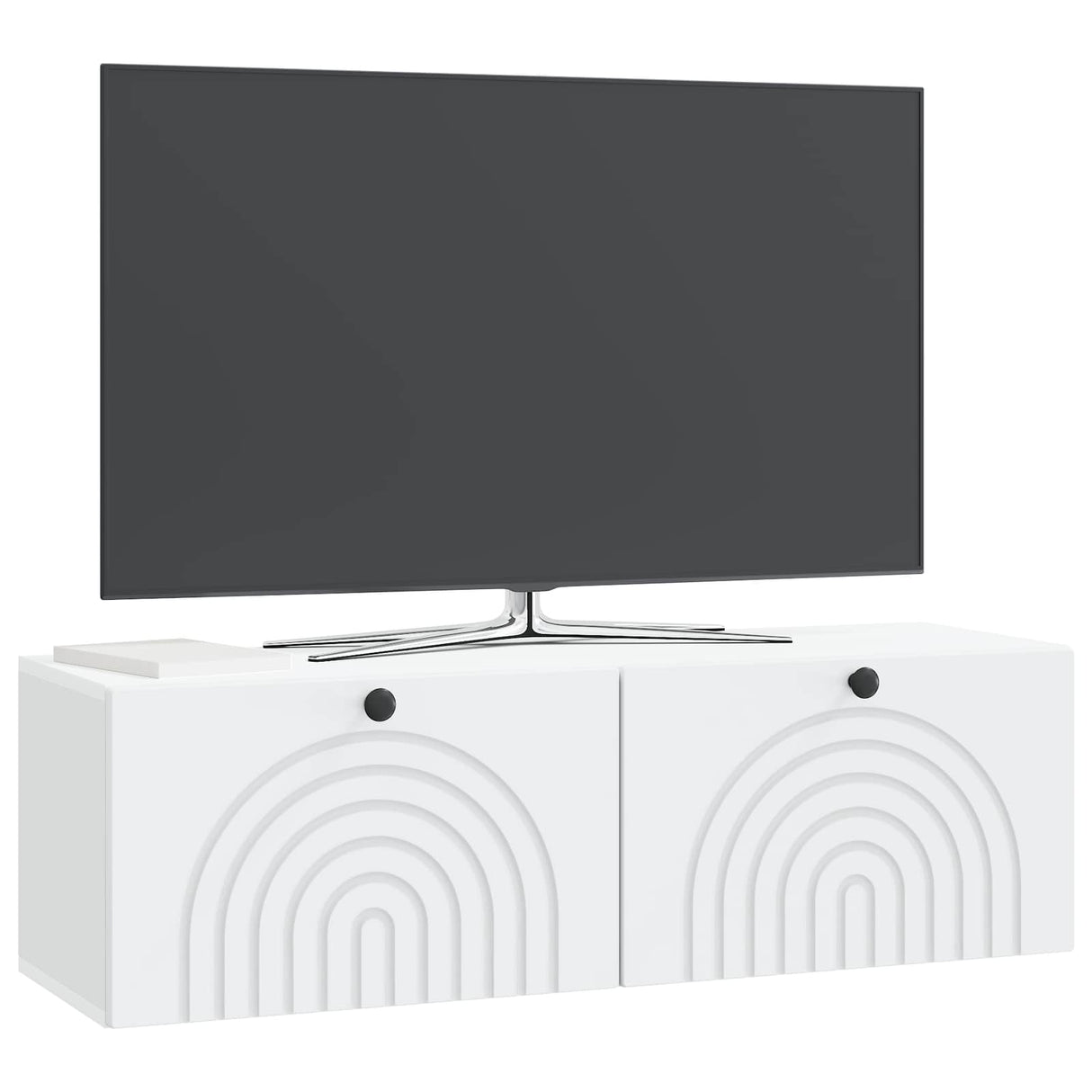 Wall-Mounted TV Cabinet White 98 x 31 x 30 cm Engineered Wood