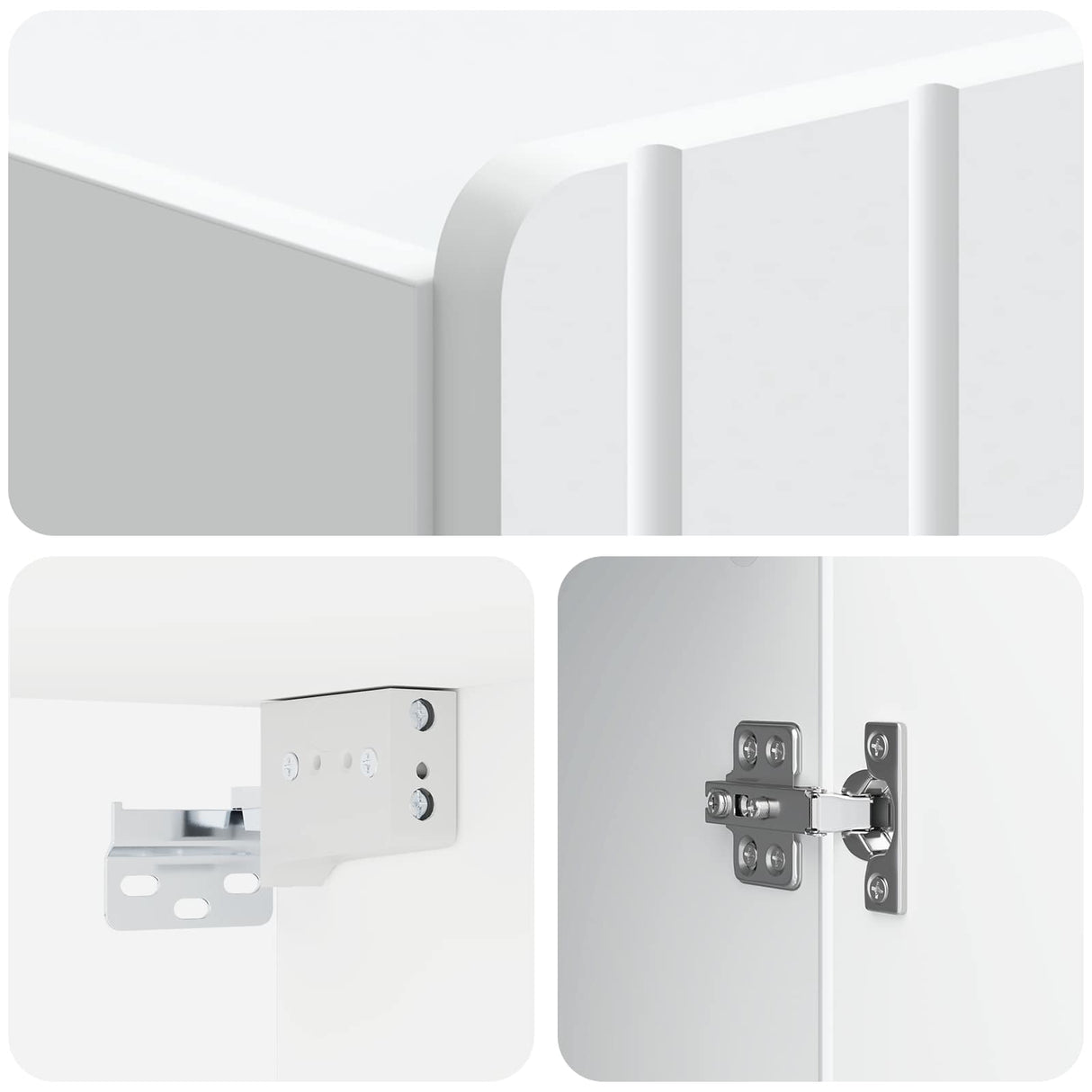 Wall-Mounted Cabinet White 59 x 31 x 64 cm Engineered Wood