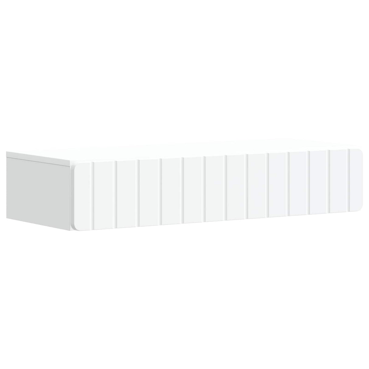 Wall-Mounted Side Table Wall-mounted White 87.5 x 34.5 x 17 cm