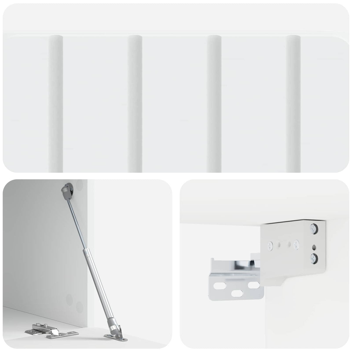 Wall-Mounted TV Cabinet 59.5 x 41 x 30 cm White Engineered Wood