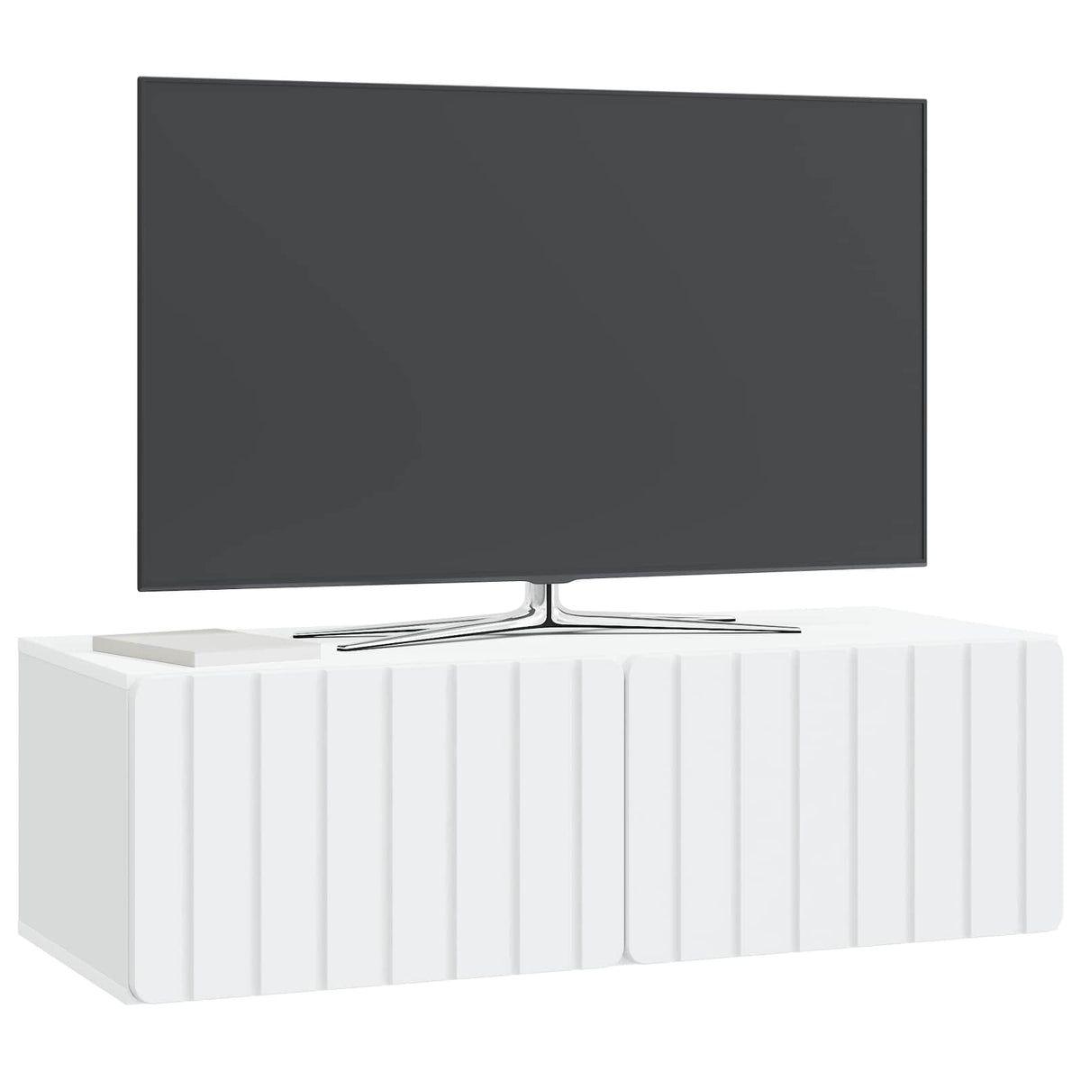 Wall-Mounted TV Cabinet 98 x 41 x 30 cm White Engineered Wood