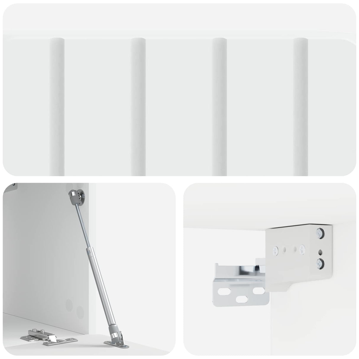 Wall-Mounted TV Cabinet 59.5 x 31 x 30 cm White Engineered Wood