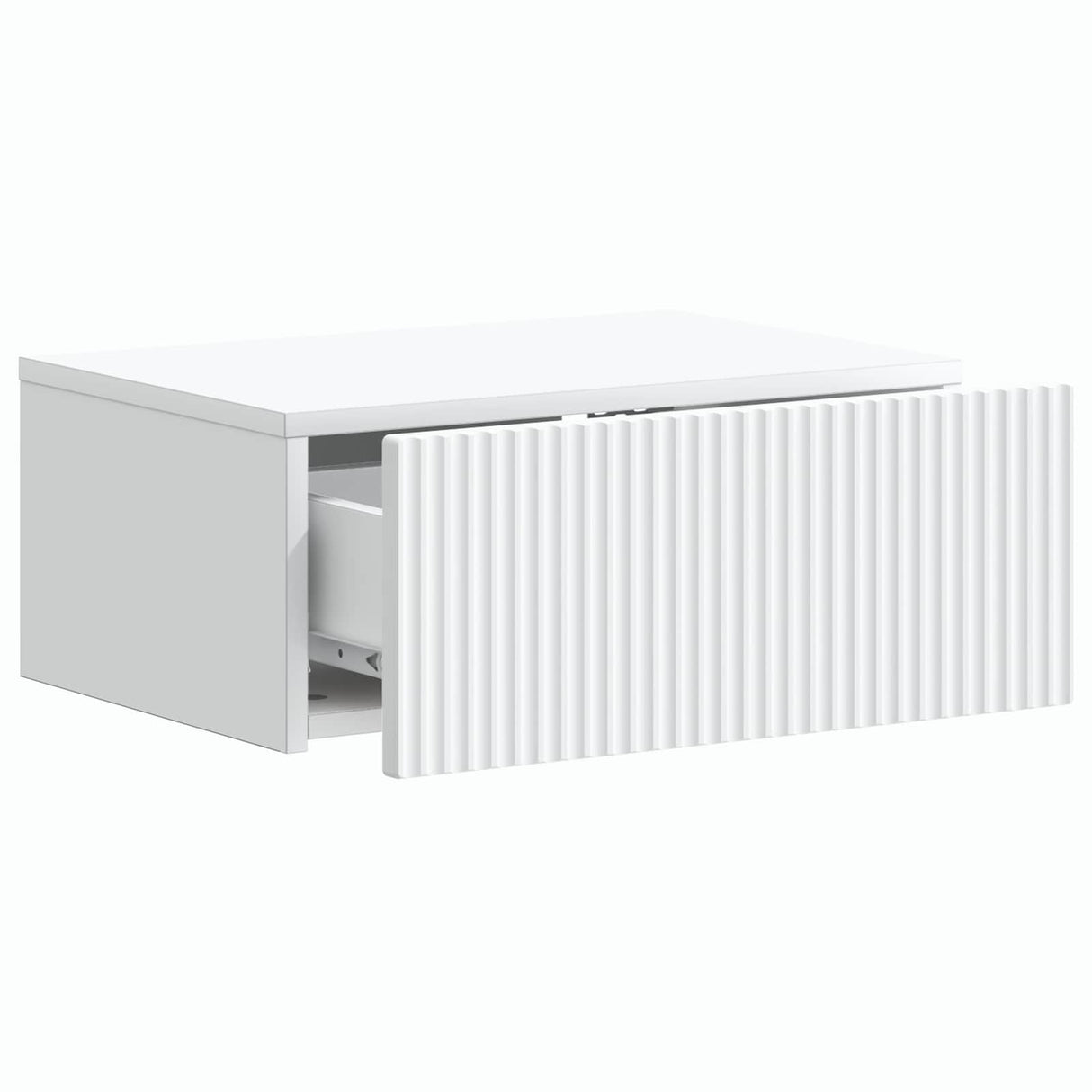 Wall-Mounted Bedside Cabinet White 49 x 34.5 x 20 cm
