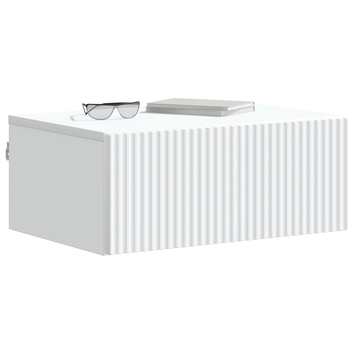 Wall-Mounted Bedside Cabinet White 49 x 34.5 x 20 cm