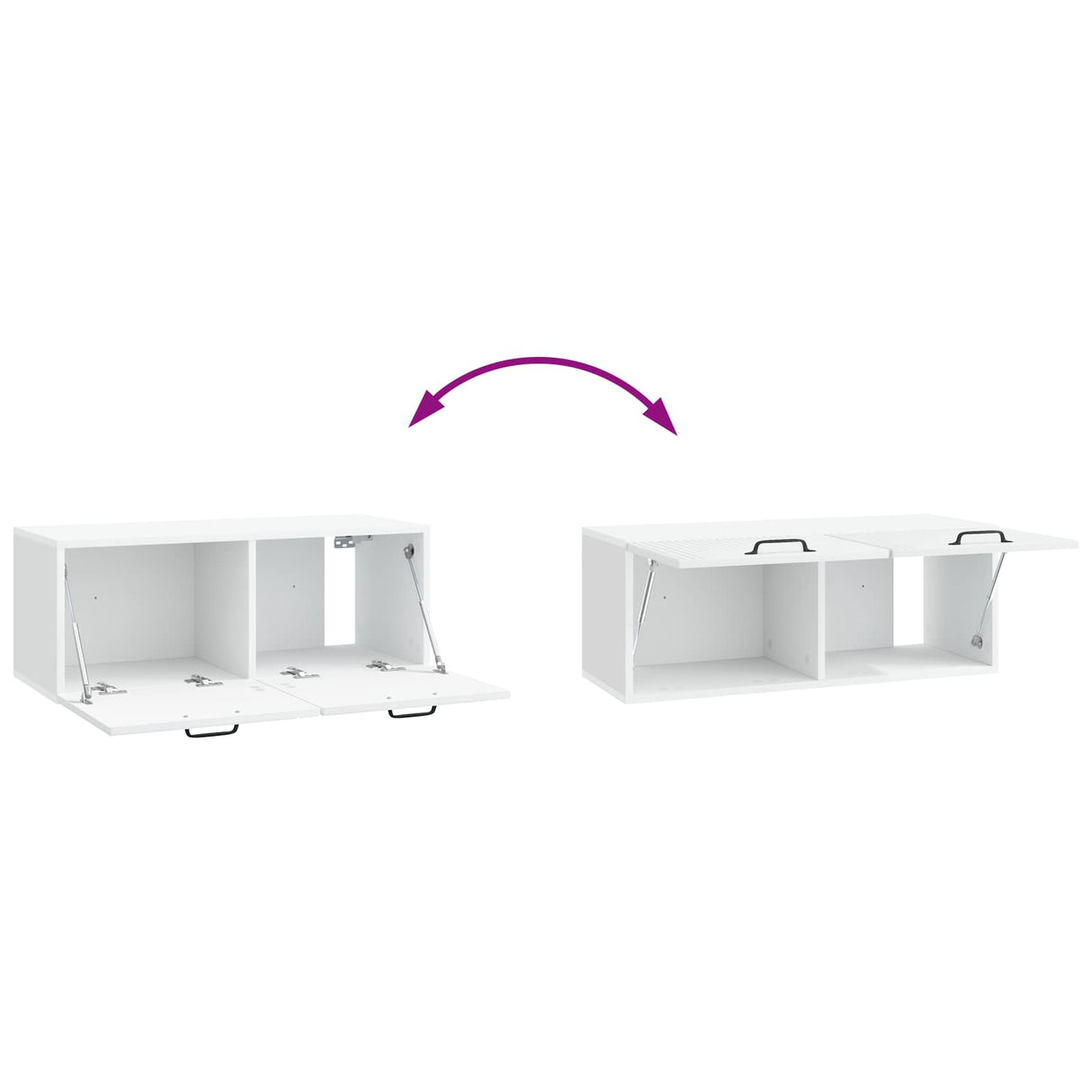 Wall-Mounted TV Cabinet White 78.5 x 31 x 30 cm Engineered Wood