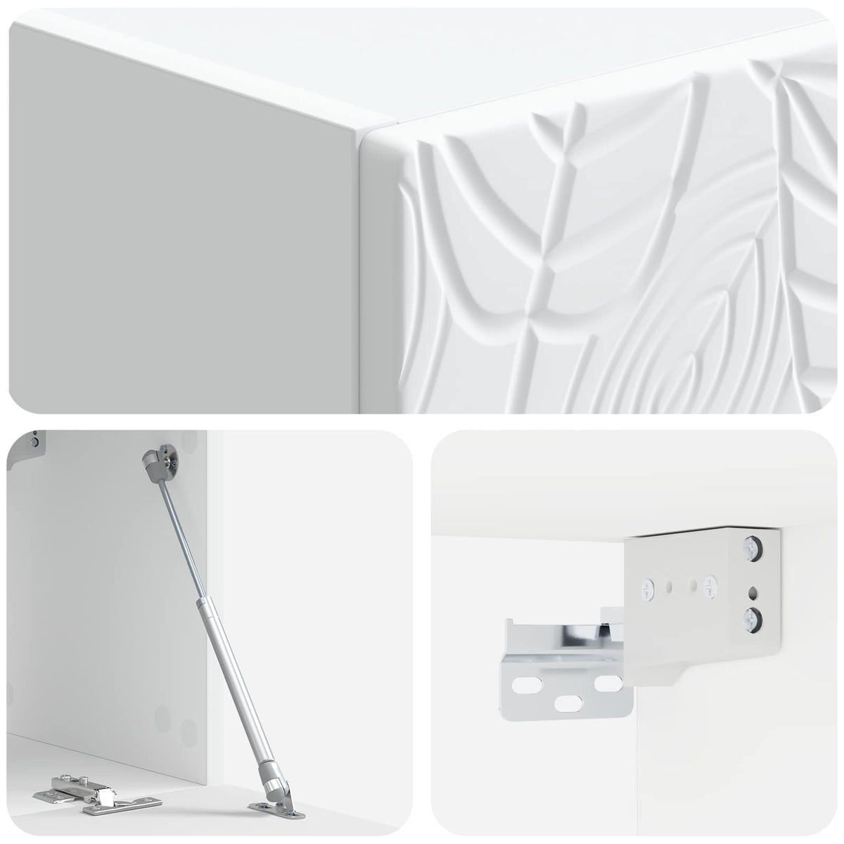 Wall-Mounted TV Cabinet 78.5 x 41 x 30 cm White Engineered Wood