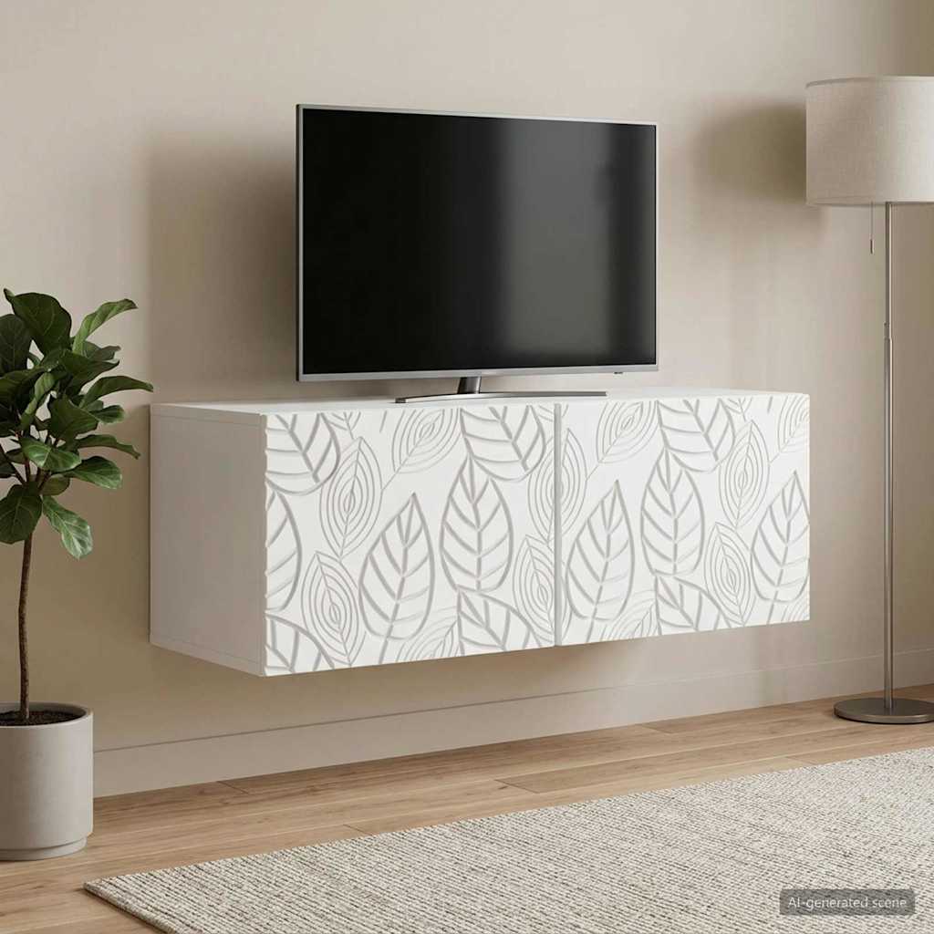 Wall-Mounted TV Cabinet 78.5 x 41 x 30 cm White Engineered Wood
