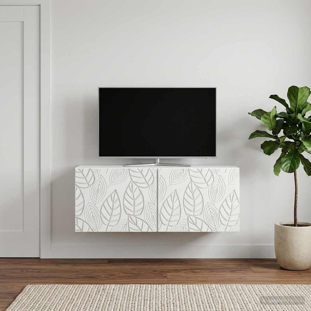 Wall-Mounted TV Cabinet 78.5 x 41 x 30 cm White Engineered Wood