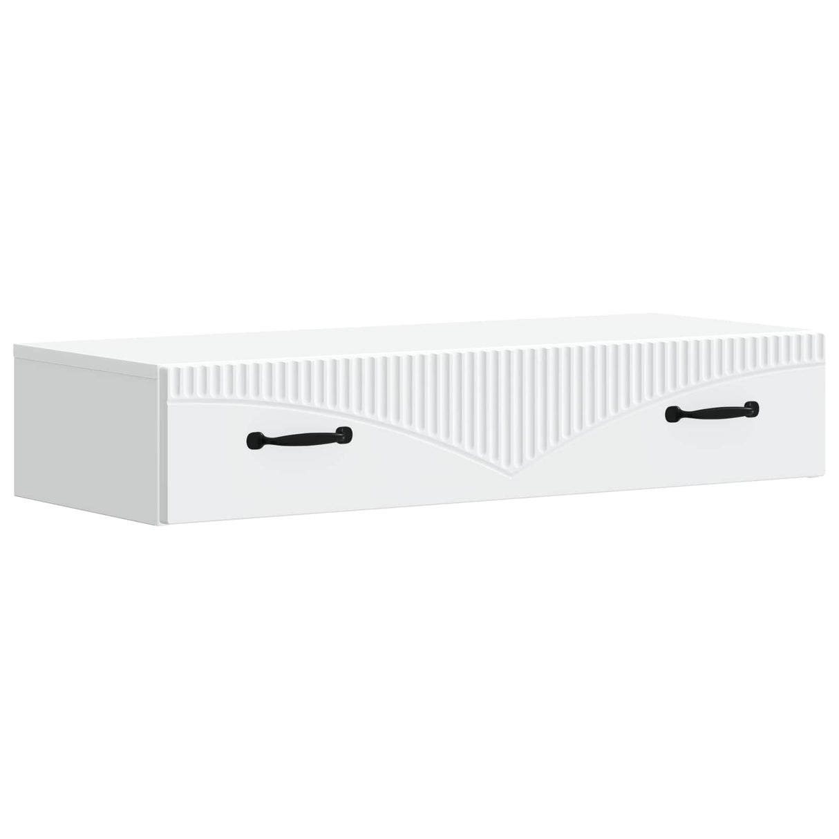 Wall-Mounted Side Table Wall-mounted White 87.5 x 34.5 x 17 cm