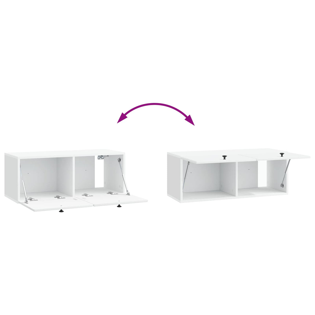 Wall-Mounted TV Cabinet 78.5 x 31 x 30 cm White Engineered Wood