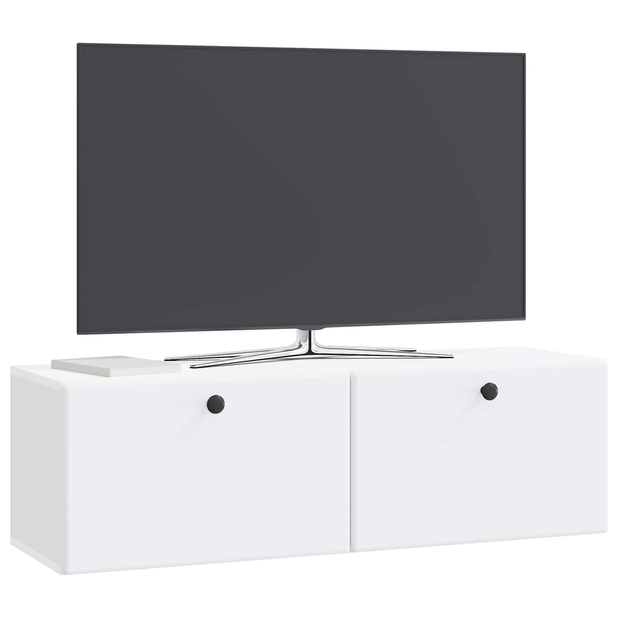Wall-Mounted TV Cabinet 98 x 31 x 30 cm White Engineered Wood