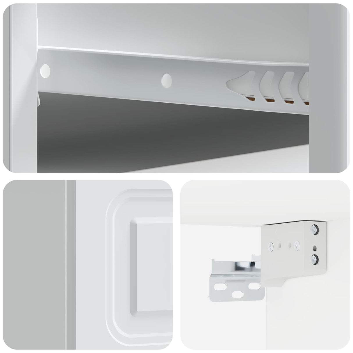 Wall-Mounted Bedside Cabinet White 34.5 x 33 x 20 cm