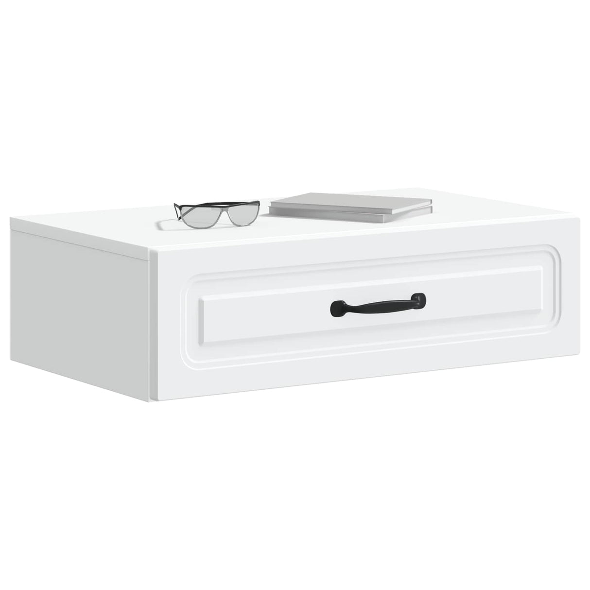 Wall-Mounted Side Table White 59 x 34.5 x 17 cm Engineered Wood