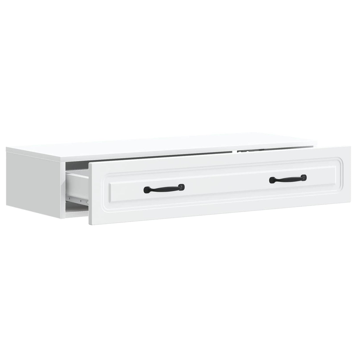 Wall-Mounted Side Table Wall-mounted White 87.5 x 34.5 x 17 cm