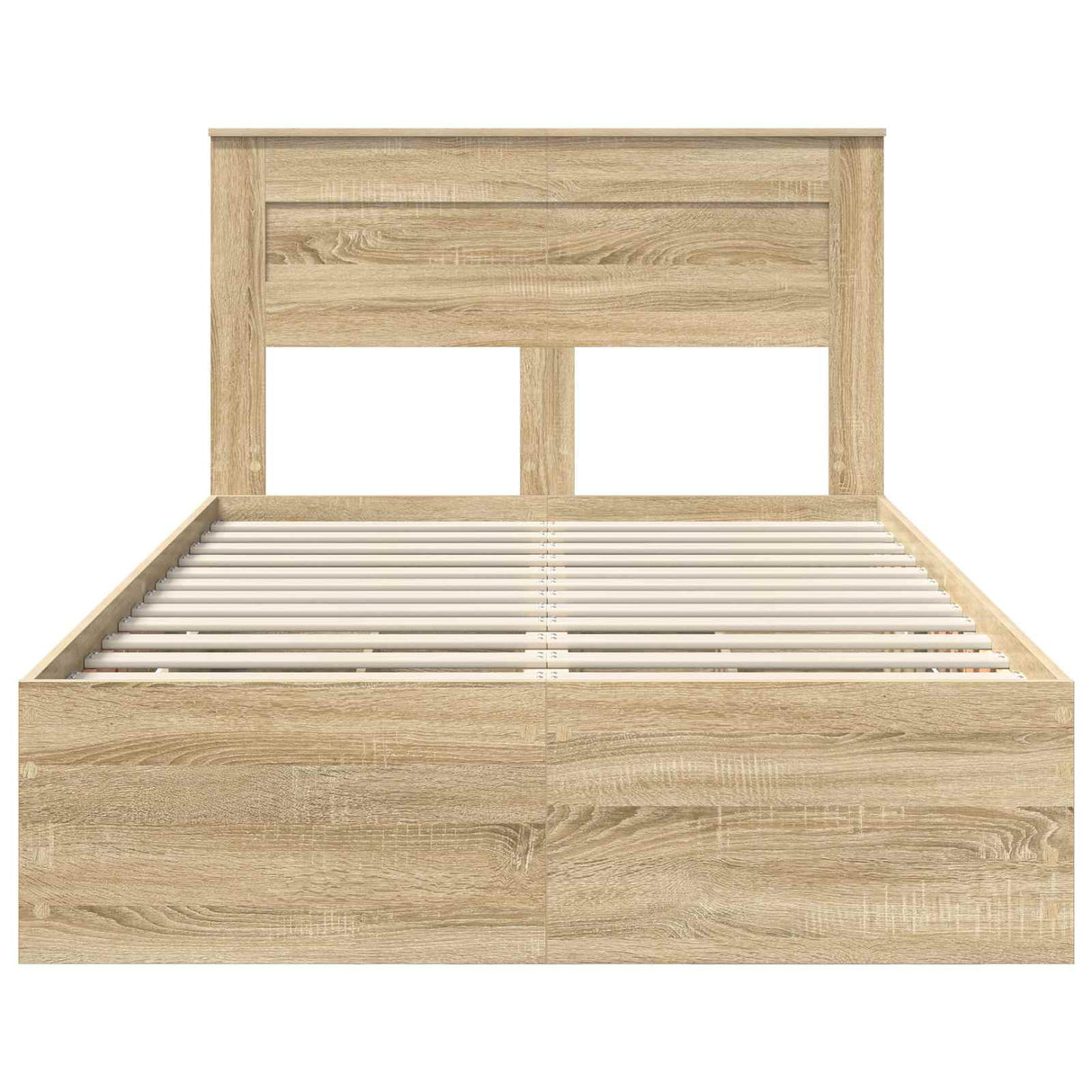 Bed Frame with Drawer Sonoma Oak 135 x 190 cm Engineered Wood