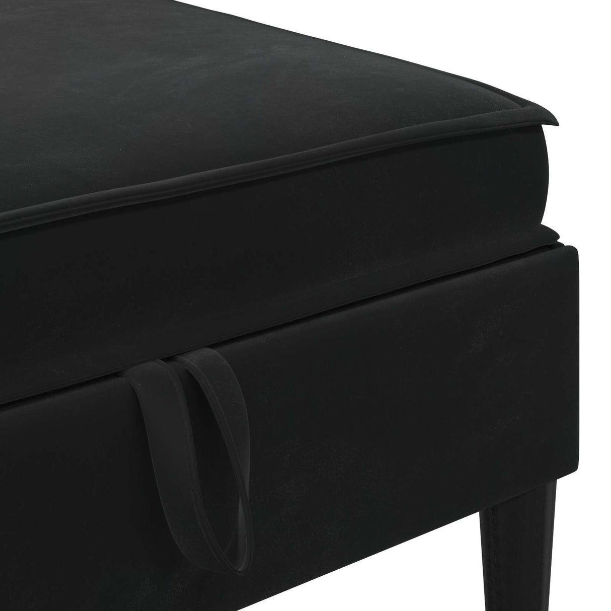Living Room Furniture Set 6 pcs Black Velvet