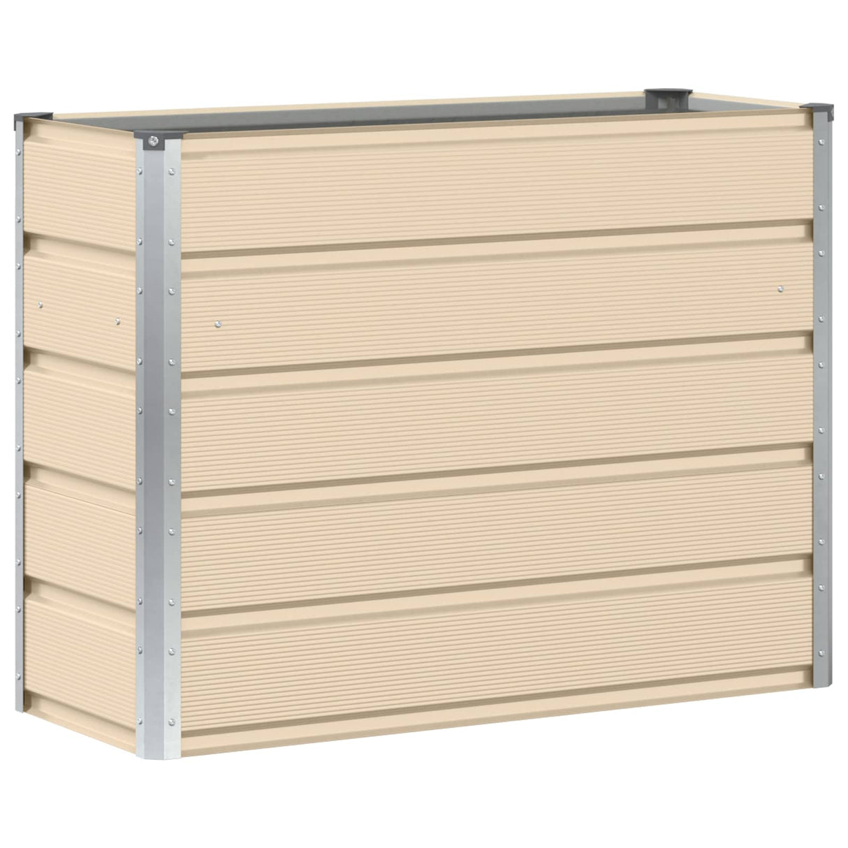 Planter Ivory 100 x 40 x 75 cm Steel