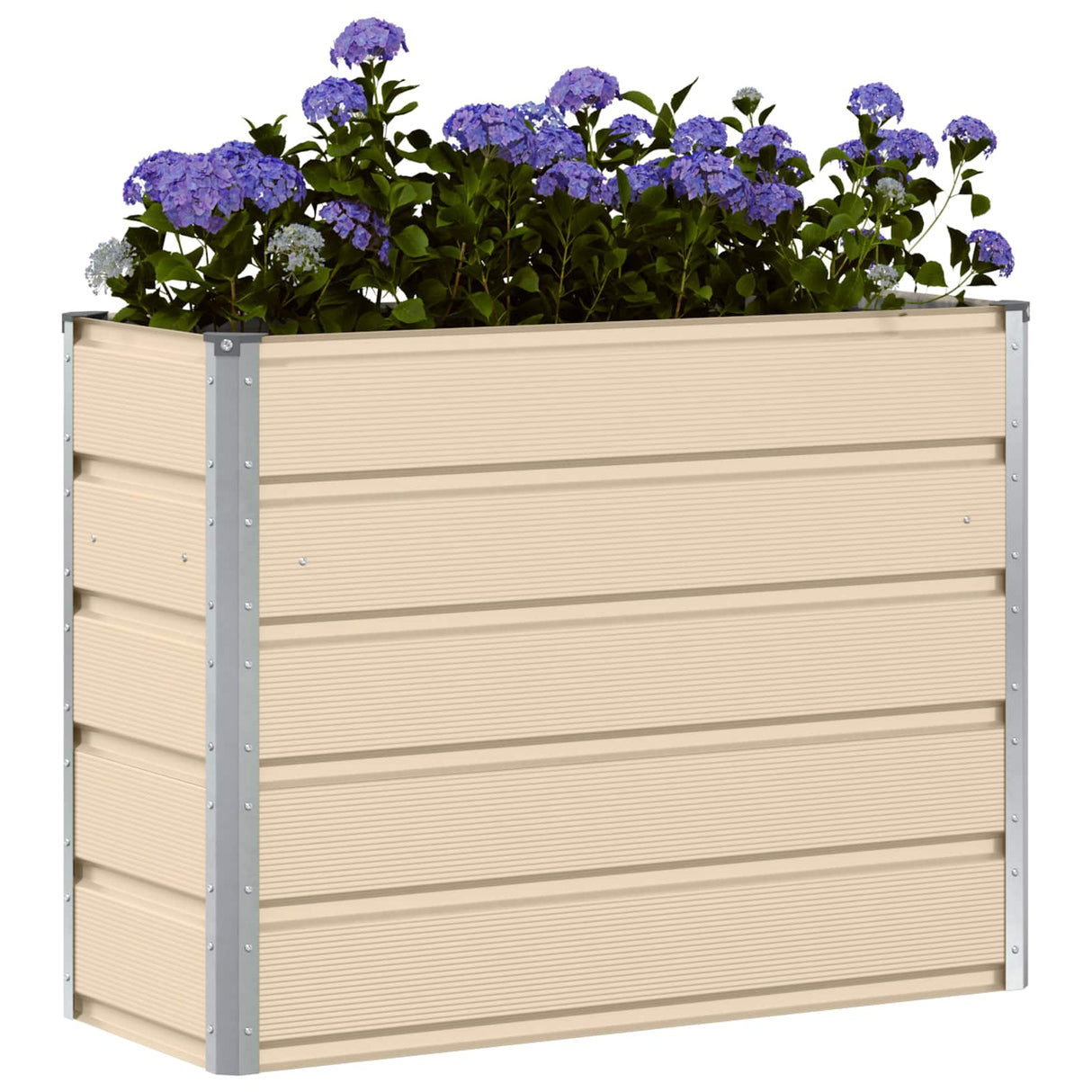 Planter Ivory 100 x 40 x 75 cm Steel