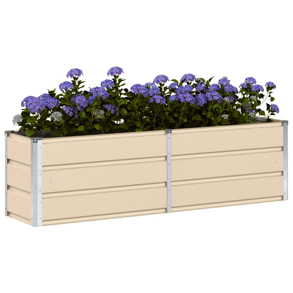 Planter Ivory 160 x 40 x 45 cm Steel