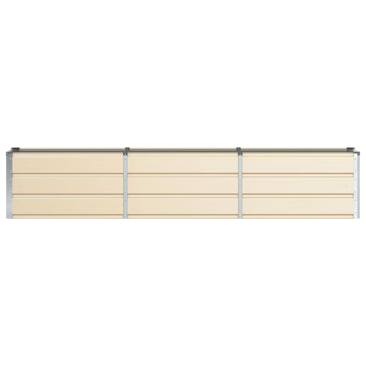 Planter Ivory 240 x 40 x 45 cm Steel