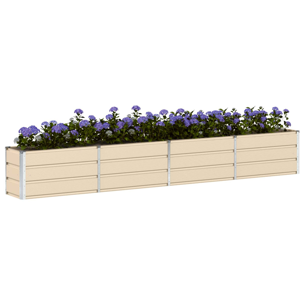 Planter Ivory 320 x 40 x 45 cm Steel