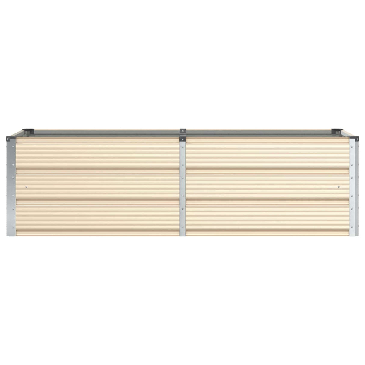 Planter Ivory 160 x 80 x 45 cm Steel