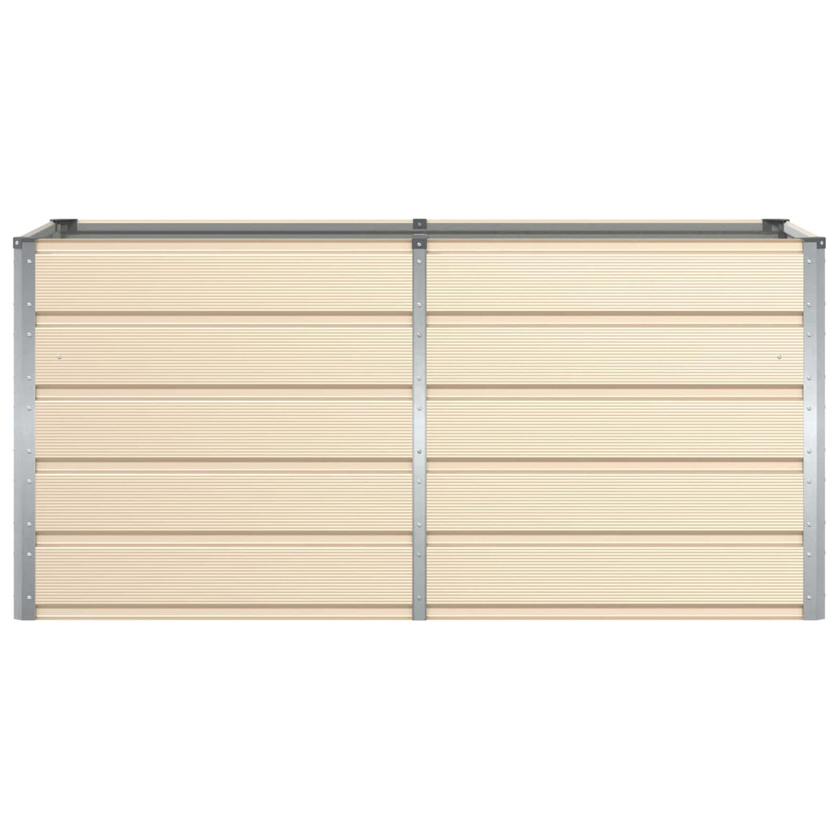 Planter Ivory 160 x 80 x 75 cm Steel