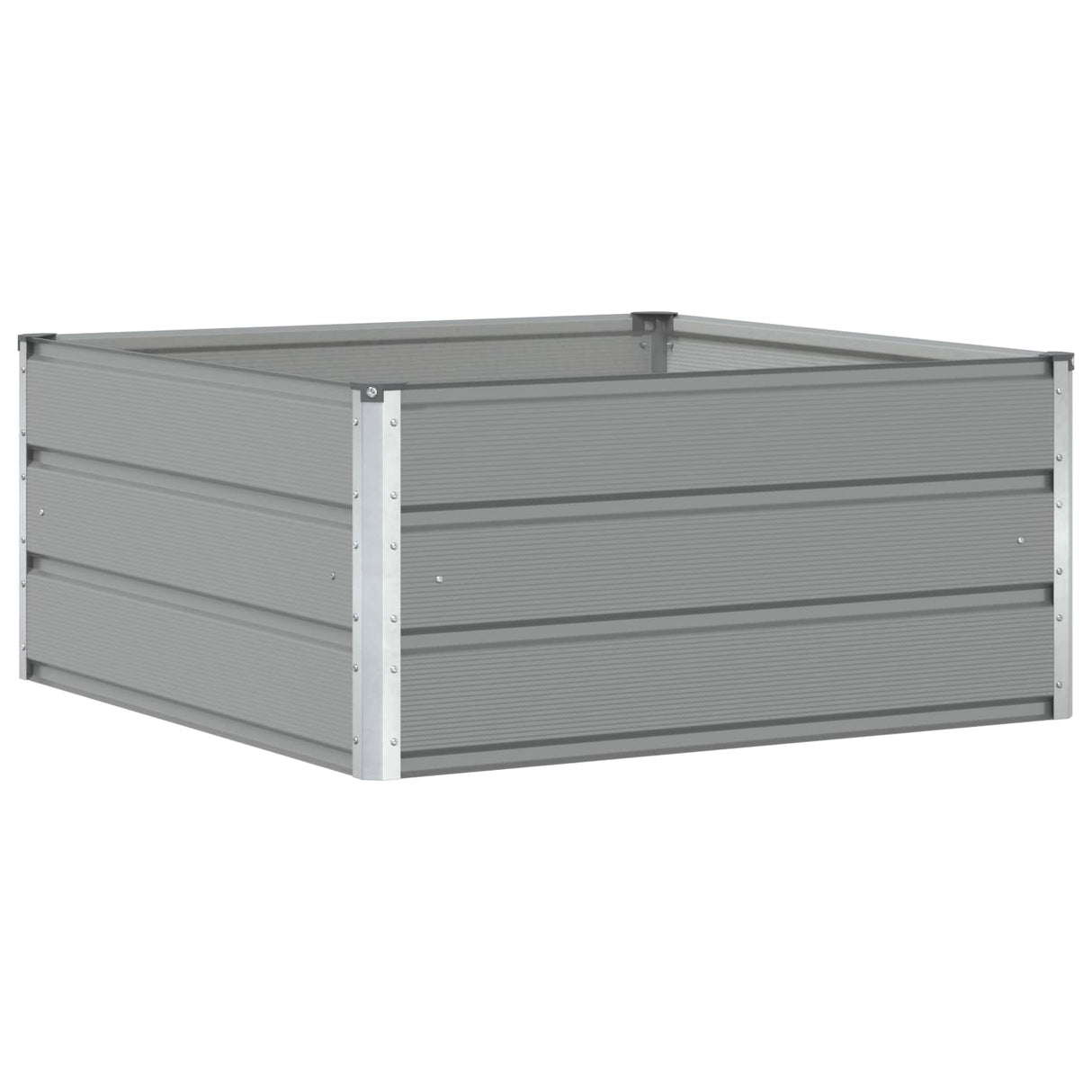 Planter Light Grey 100 x 100 x 45 cm Steel