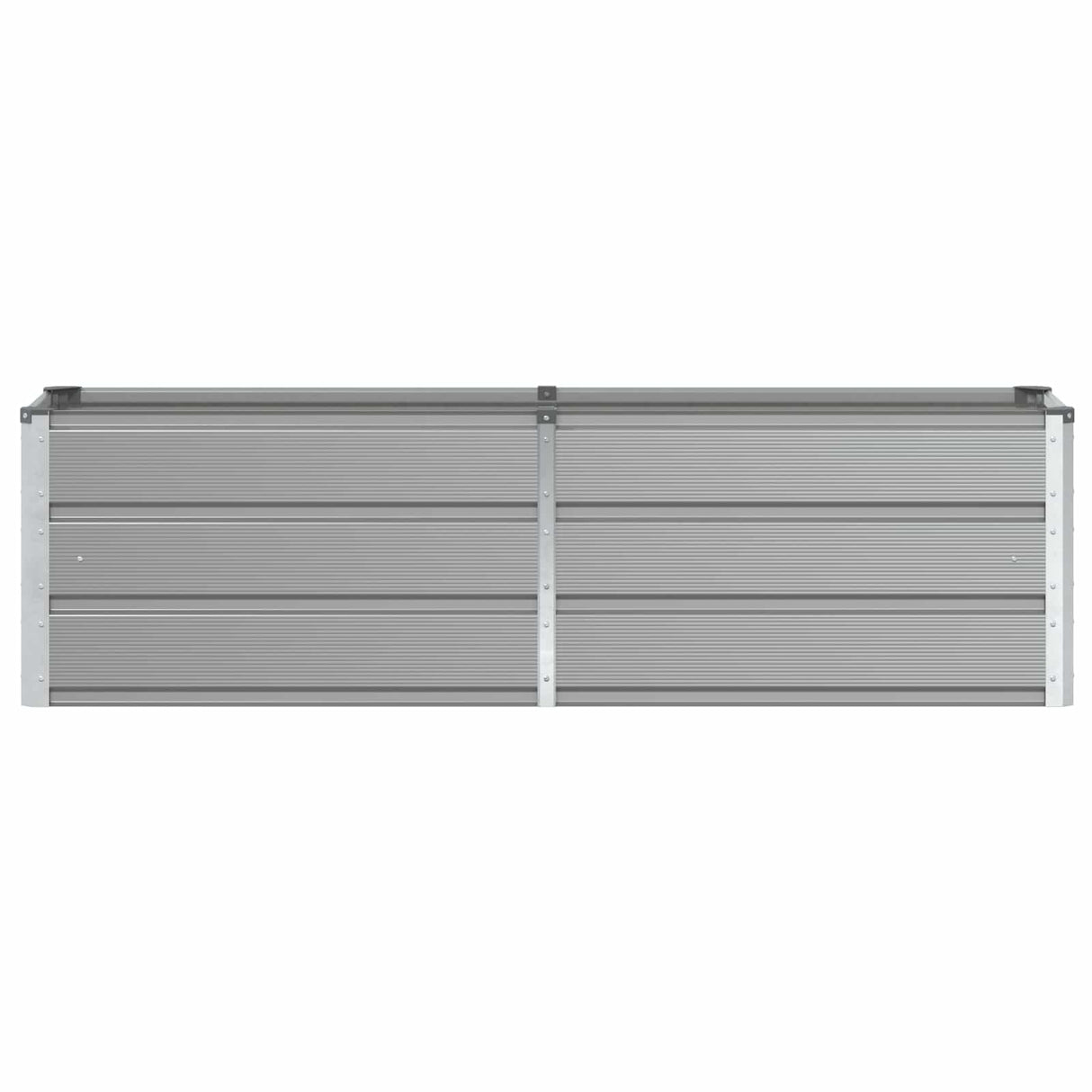 Planter Light Grey 160 x 40 x 45 cm Steel