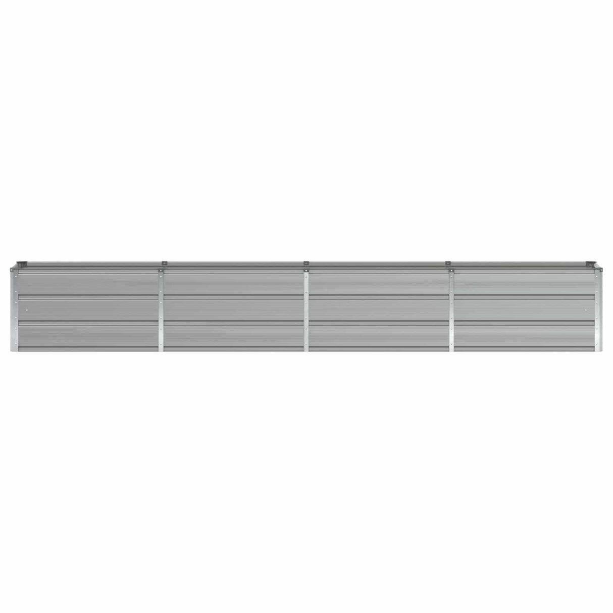 Planter Light Grey 320 x 40 x 45 cm Steel