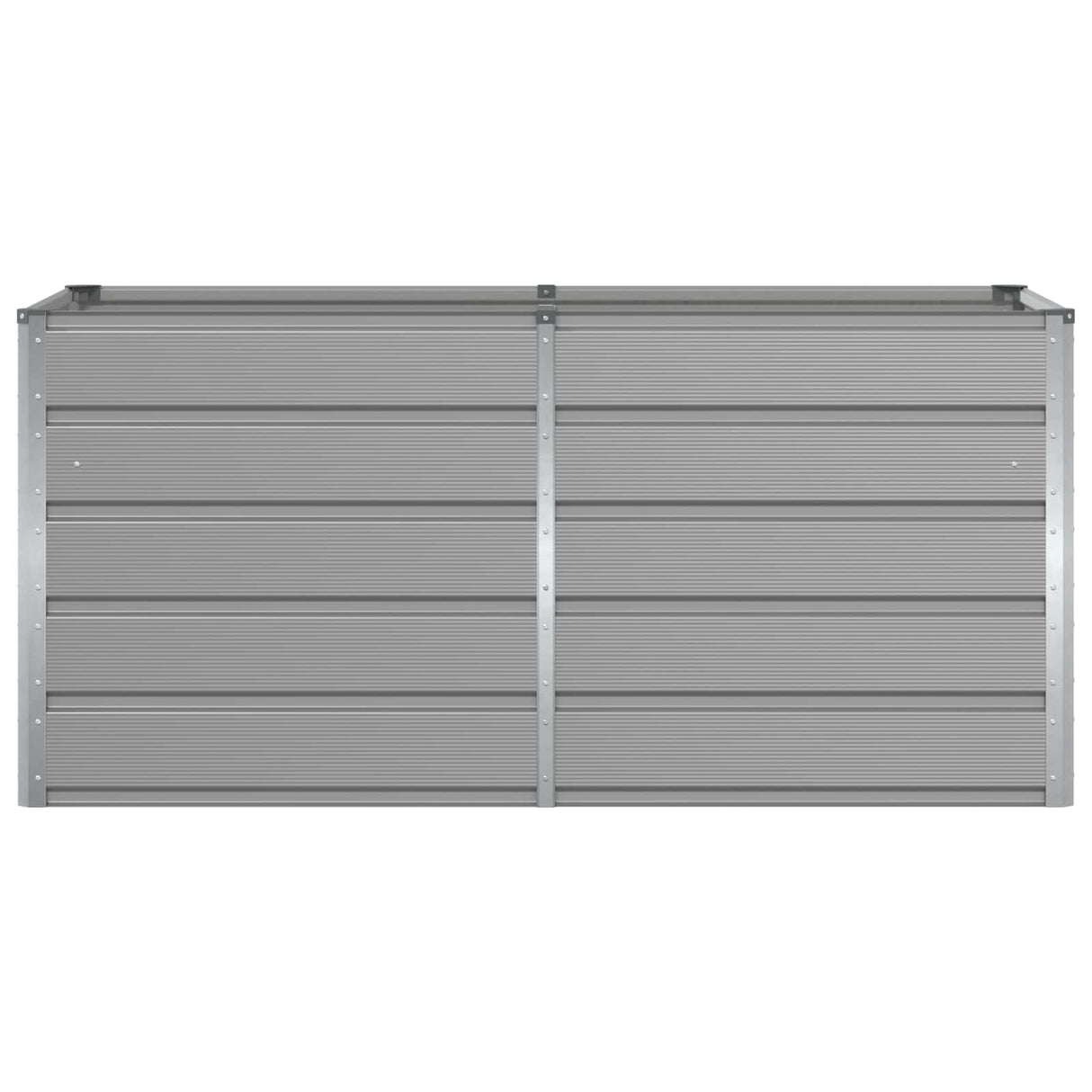 Planter Light Grey 160 x 80 x 75 cm Steel