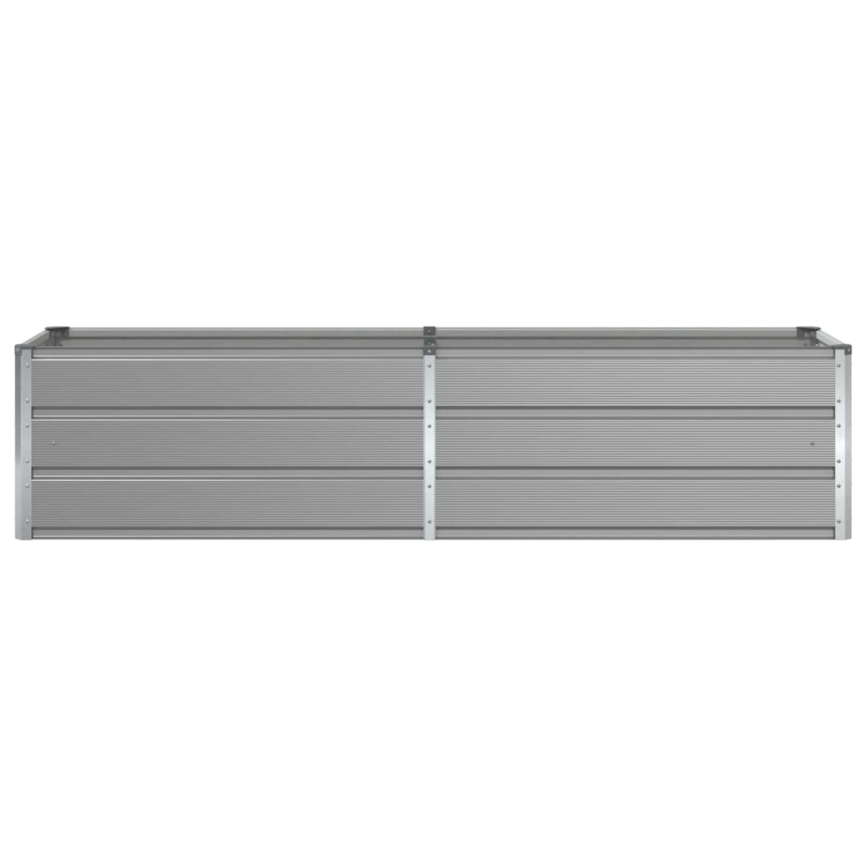 Planter Light Grey 195 x 50 x 45 cm Galvanised Steel