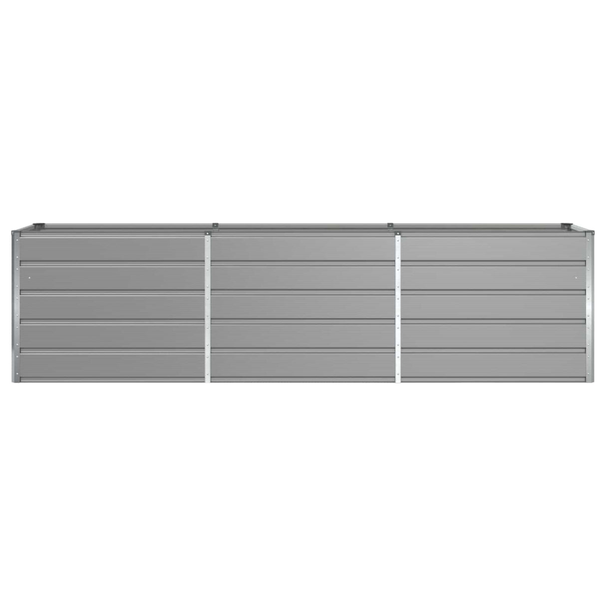 Planter Light Grey 290 x 50 x 75 cm Galvanised Steel