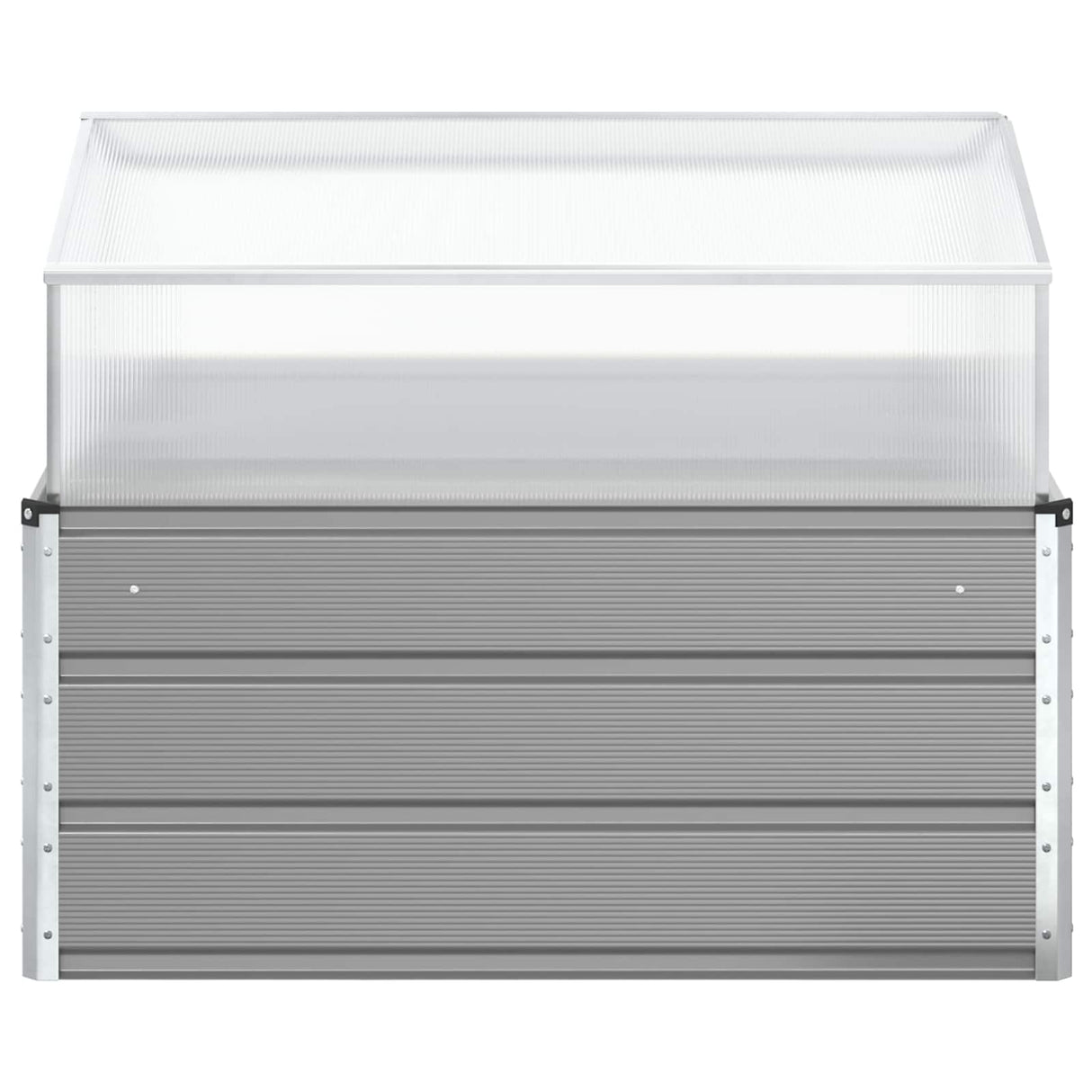 Planter Light Grey 100 x 100 x 77 cm Galvanised Steel