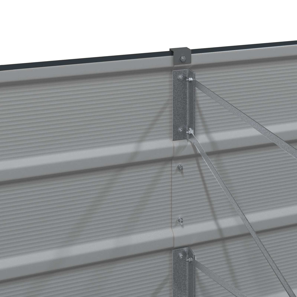 Planter Anthracite 240 x 80 x 45 cm Steel