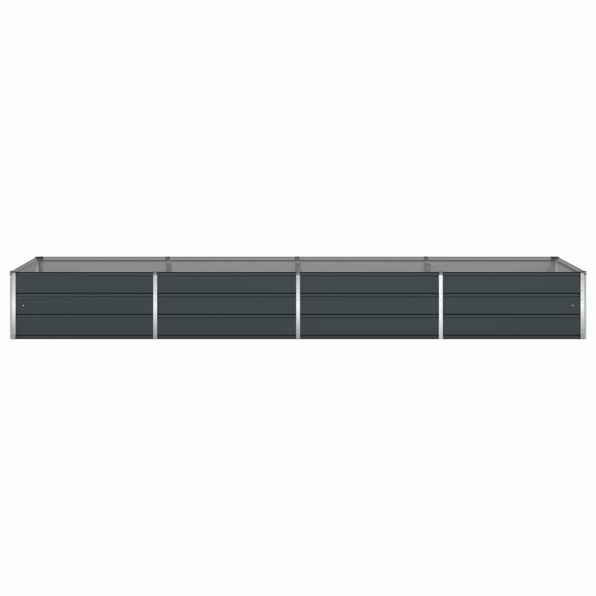 Planter Anthracite 385 x 100 x 45 cm Galvanised Steel