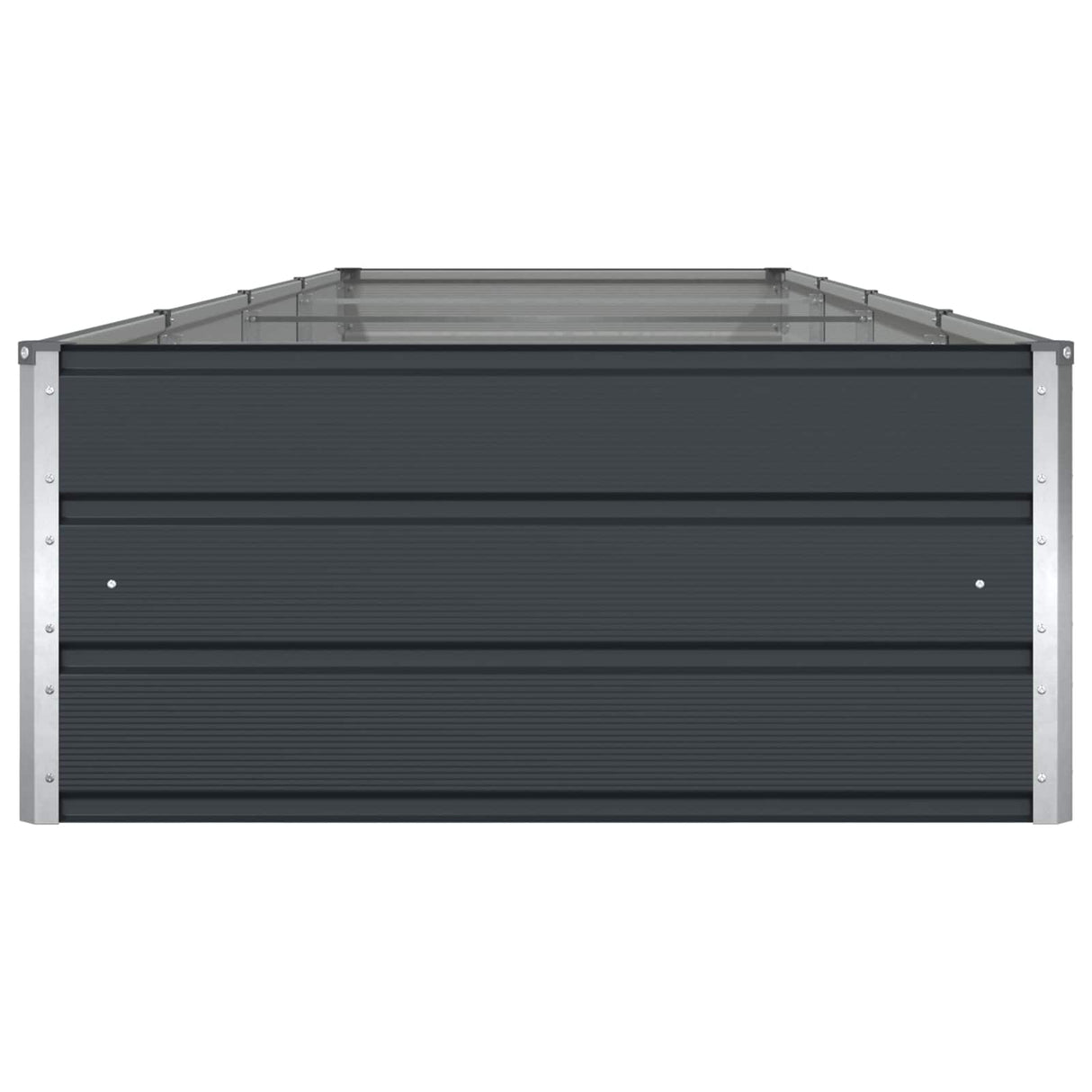 Planter Anthracite 385 x 100 x 45 cm Galvanised Steel