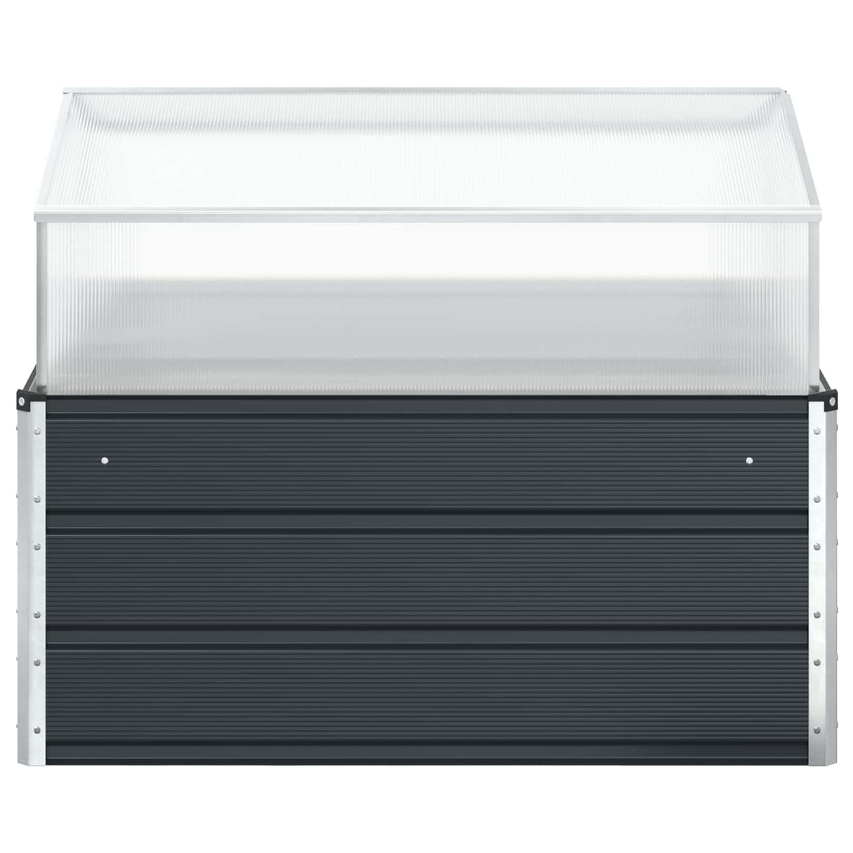 Planter Anthracite 100 x 100 x 77 cm Galvanised Steel
