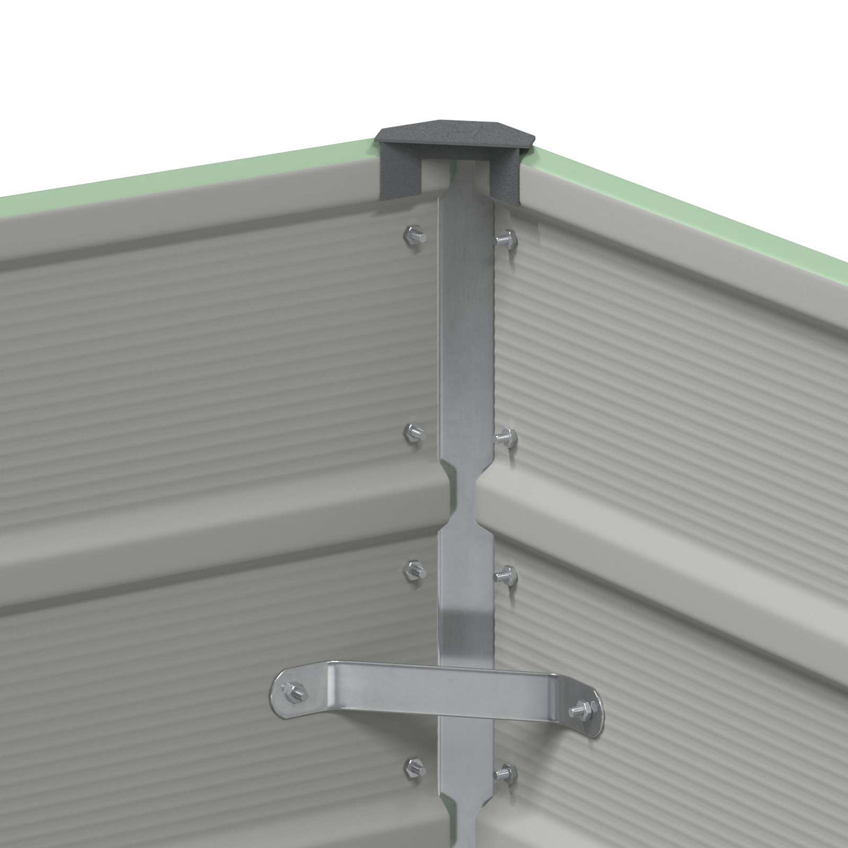 Planter Green 100 x 40 x 75 cm Steel