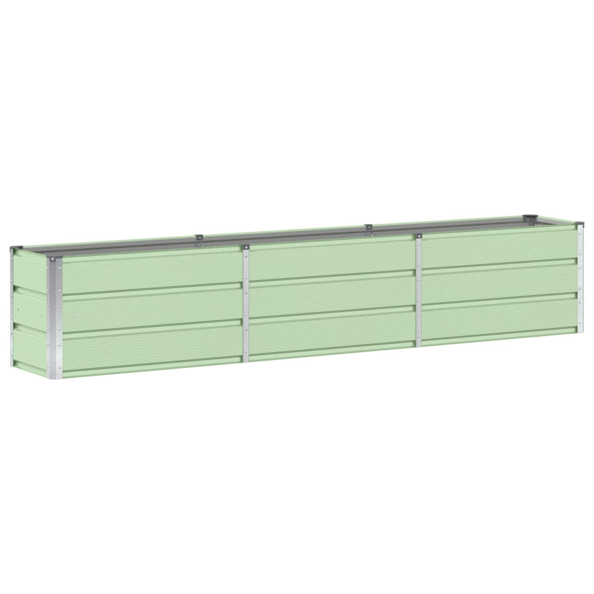 Planter Green 240 x 40 x 45 cm Steel