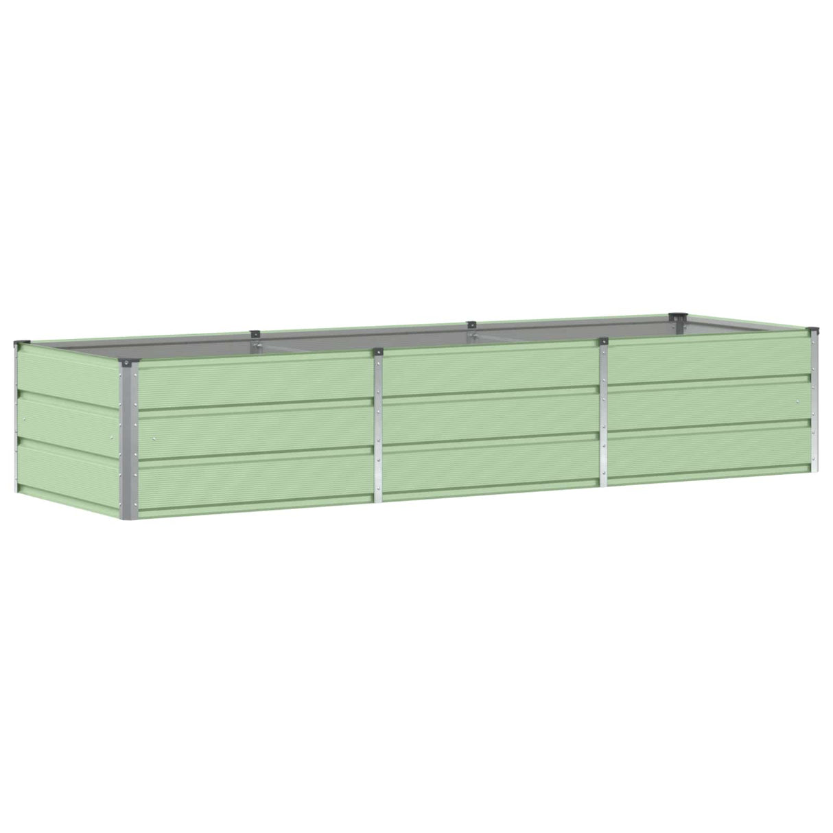 Planter Green 240 x 80 x 45 cm Steel