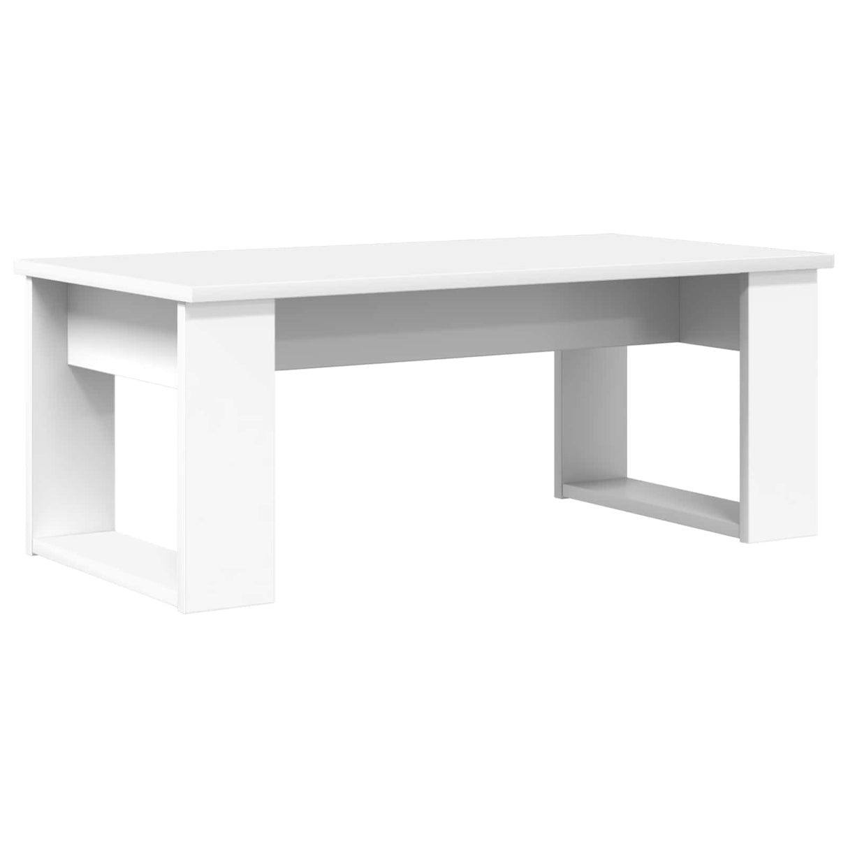 Coffee Table Set 2 pcs White Engineered Wood