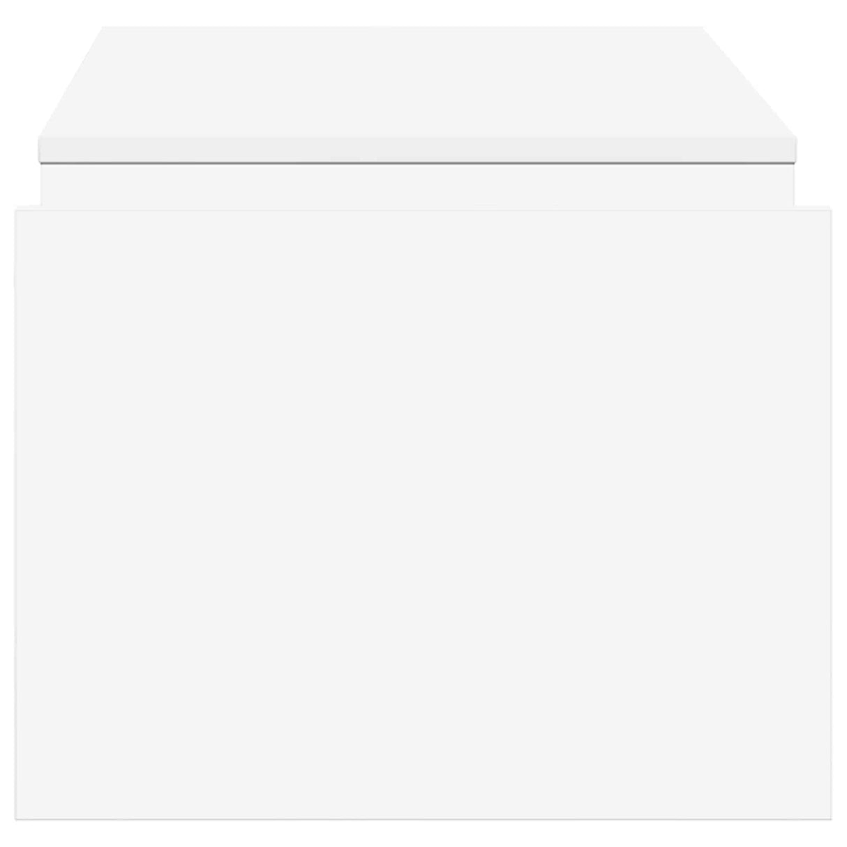 Coffee Table White 90 x 45 x 35 cm Engineered Wood