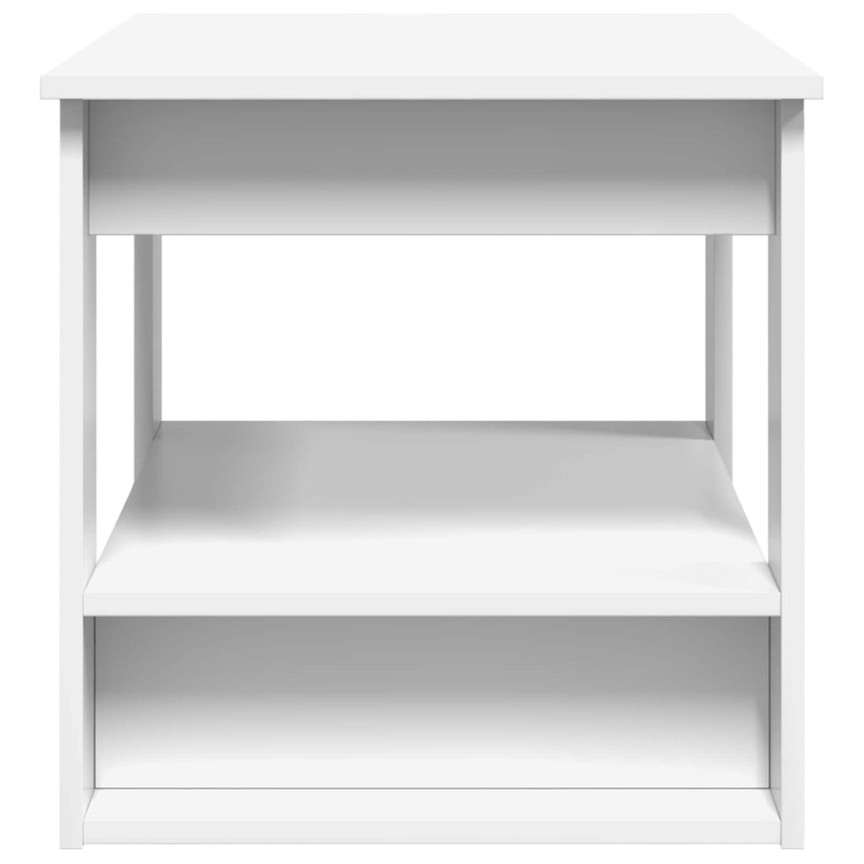 Coffee Table White 72 x 50 x 50 cm Engineered Wood