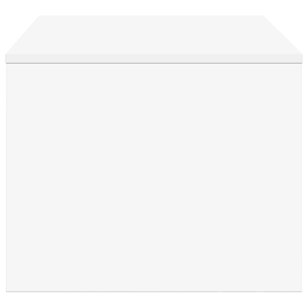 Coffee Table White 80 x 50 x 40 cm Engineered Wood