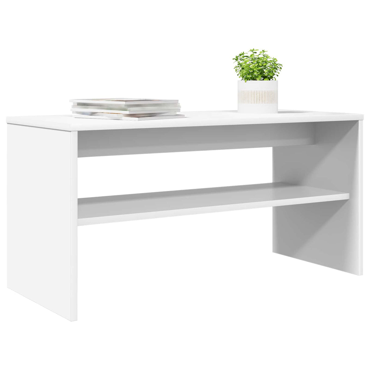 TV Cabinet White 80 x 35 x 40 cm Engineered Wood